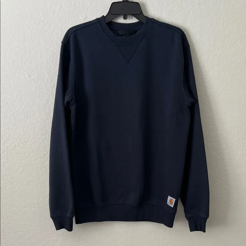 NWOT Carhartt Men's Marquette Crewneck Sweatshirt New Navy in Size S